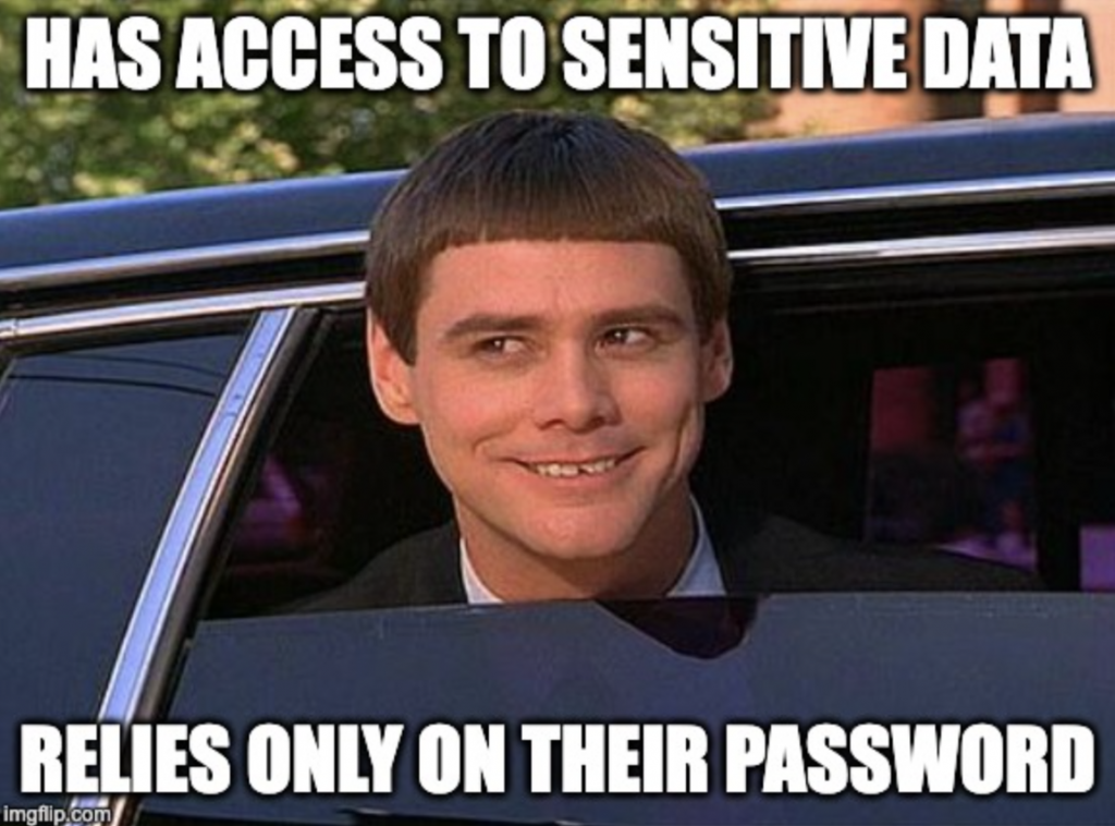 relying only on password for secure authentication 